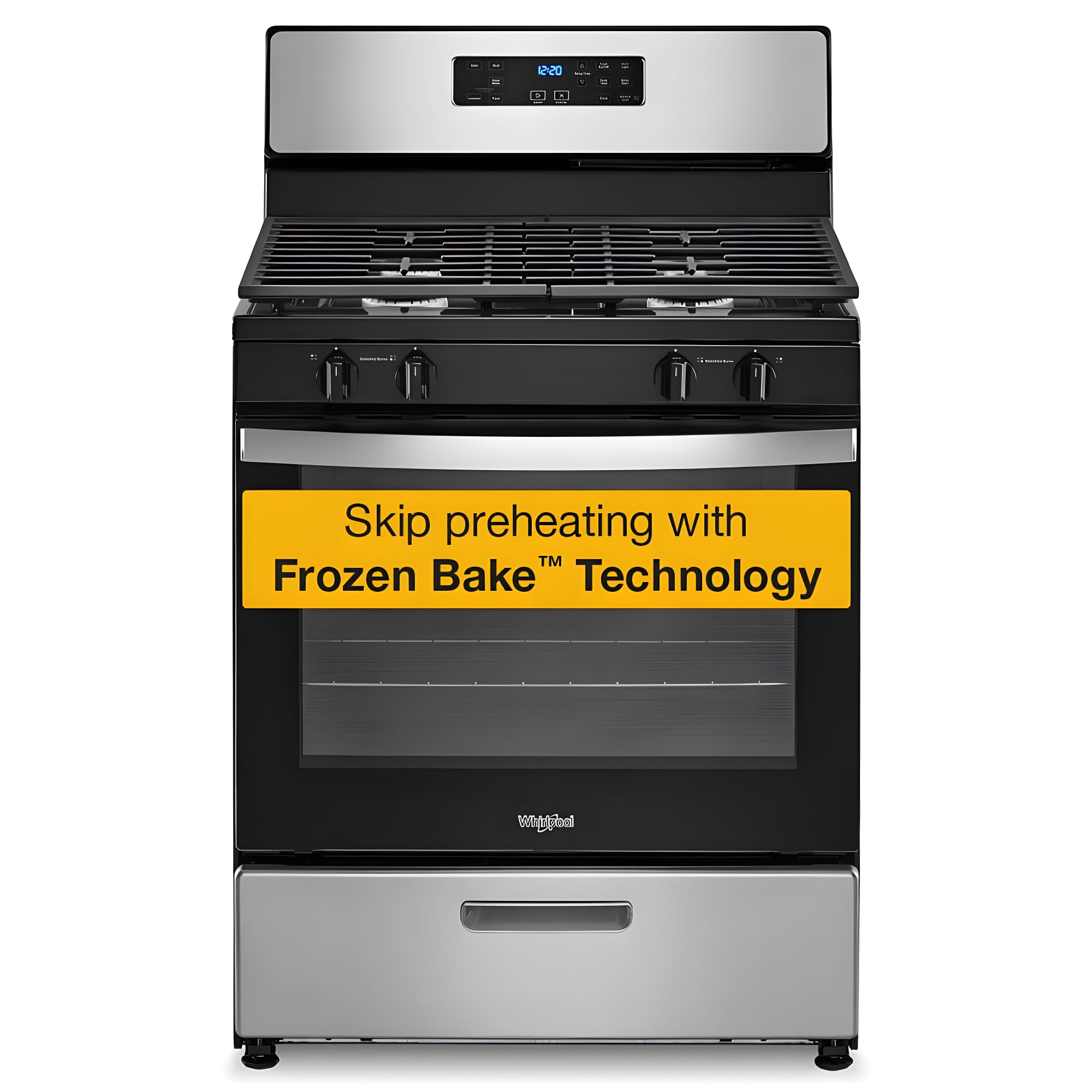 WHIRLPOOL WFG320M0MS 30" FREE STANDING GAS RANGE Stainless Steel