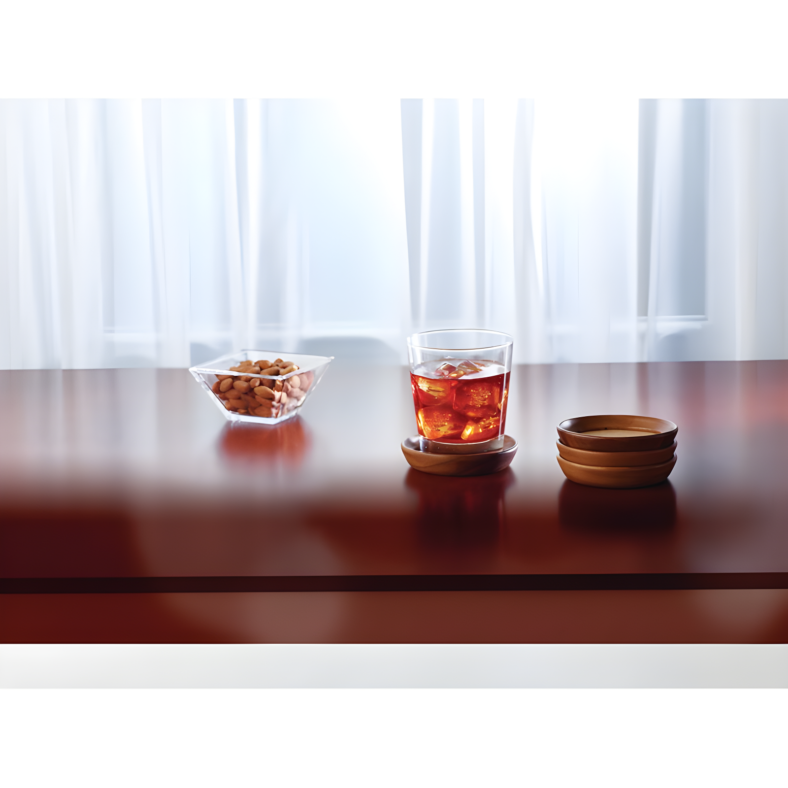 Kamenstein Kamenstein Stackable Acacia Wood and Cork Coasters (Set of 4)