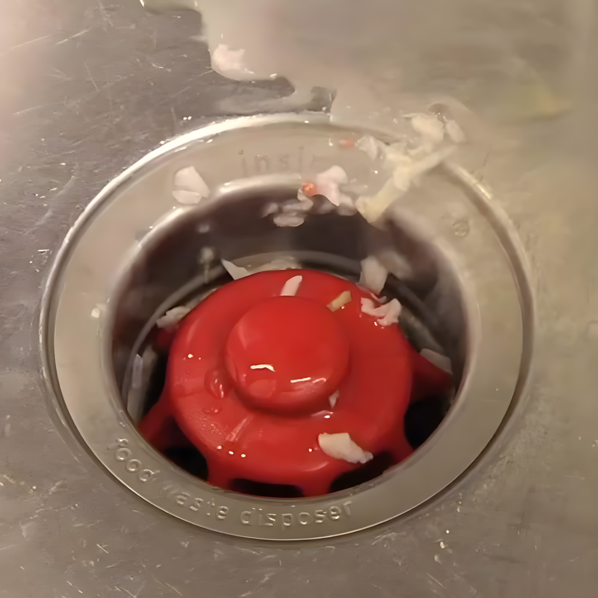 Red Plastic Universal Garbage Disposal Strainer