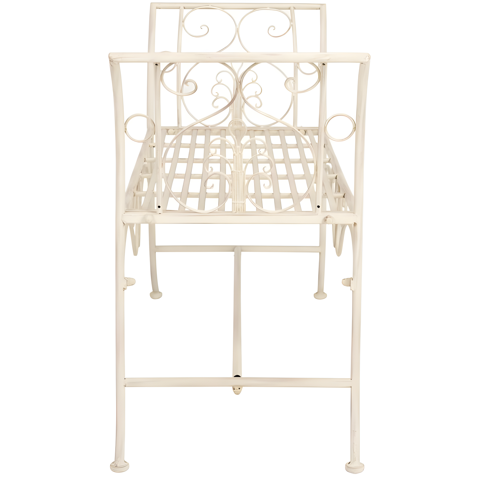 Adina Bench - Outdoor - PAT5016 - Distressed White - Safavieh