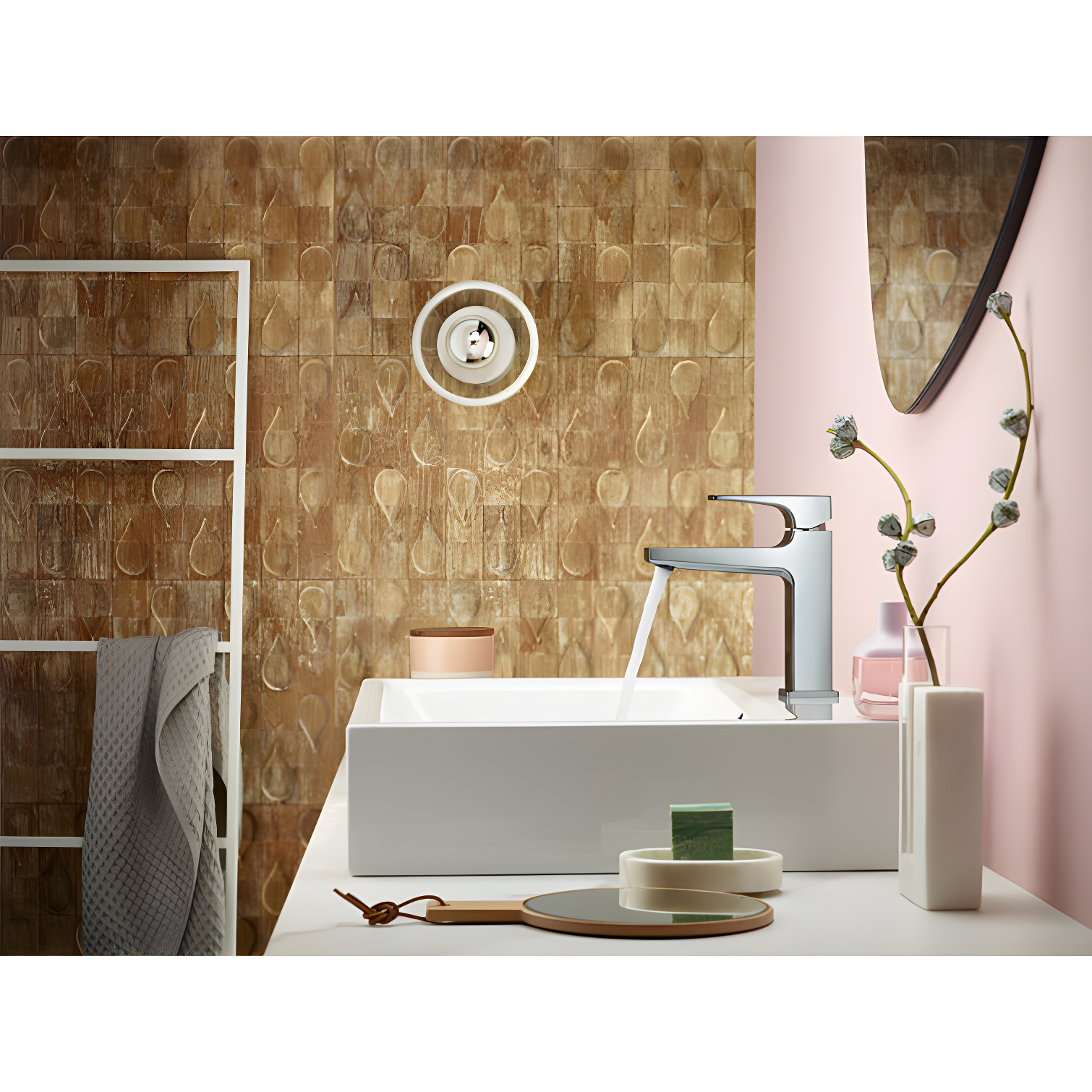 Hansgrohe Metropol Single-Hole Faucet 260 with Lever Handle and Drain Assembly, 1.2 GPM