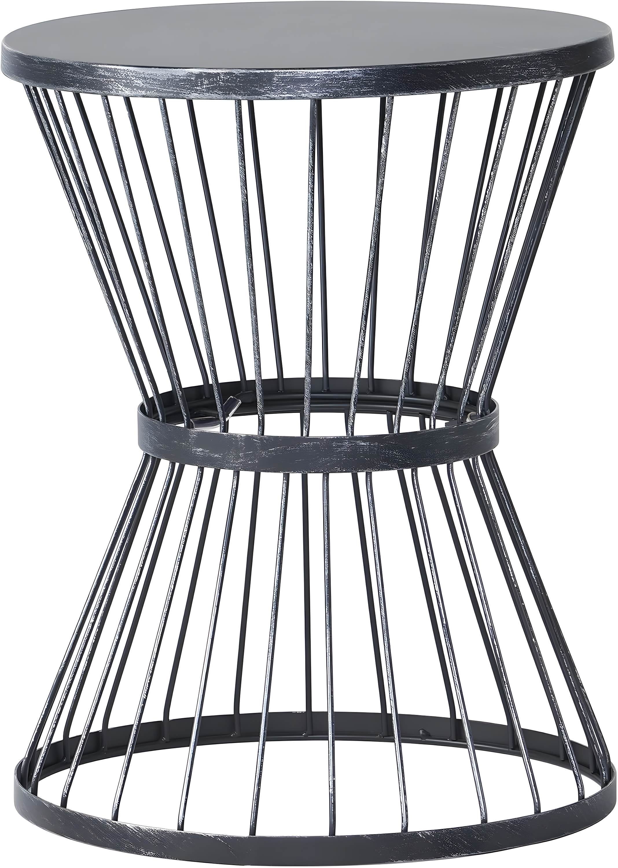 Christopher Knight Home Lassen Outdoor 16" Iron Side Table, Matte Black