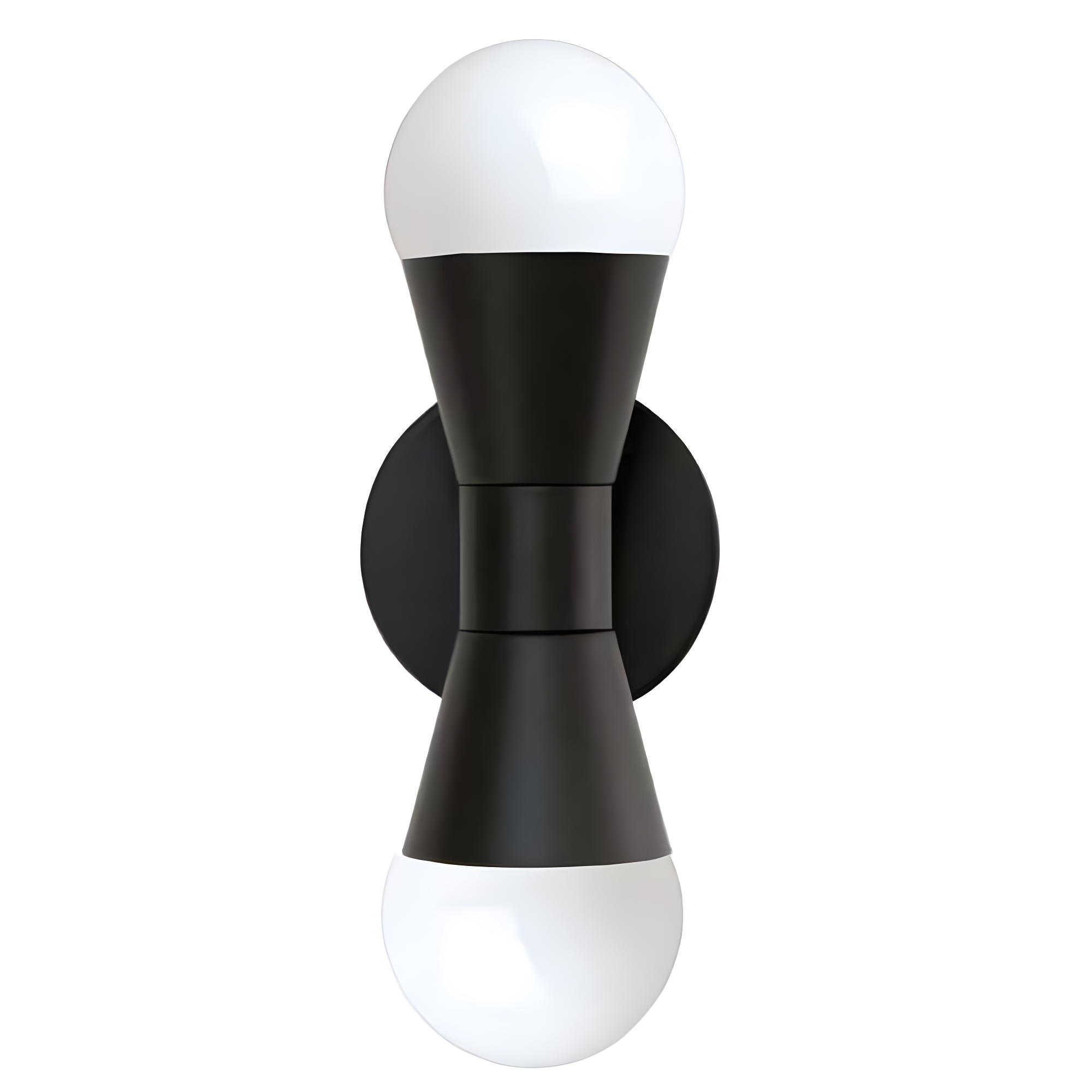 Dainolite - Fortuna - 2 Light Wall Sconce-Matte Black Finish-Matte Black