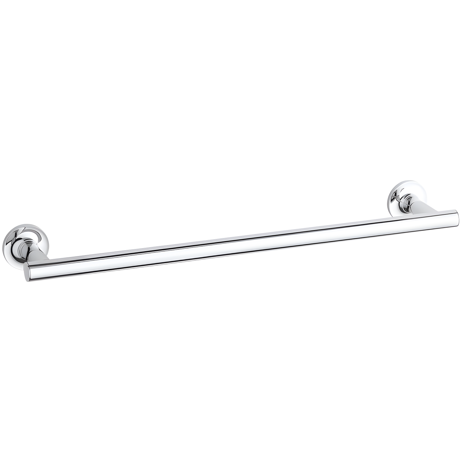 Purist® 24" Wall Mounted Round Towel Bar, Metal Wall-Mounted Towel Holder