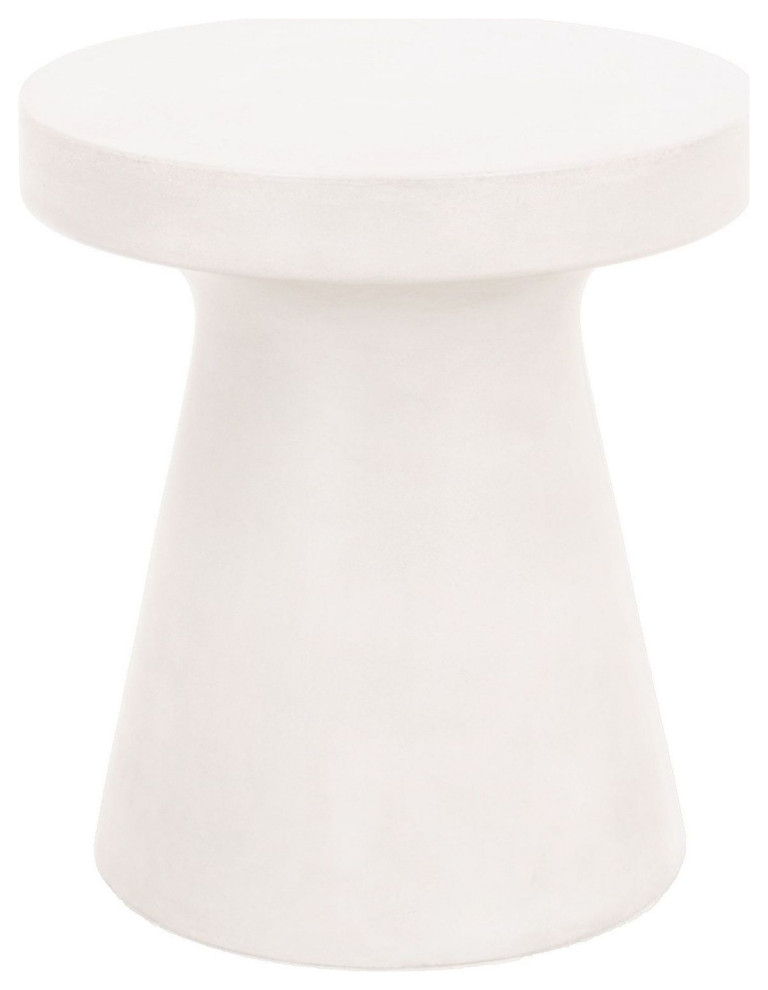 Risy Indoor/Outdoor Round Side Table - Ivory