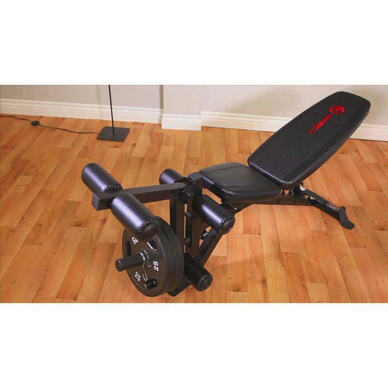 Marcy Deluxe Utility Weight Bench - Red/Black
