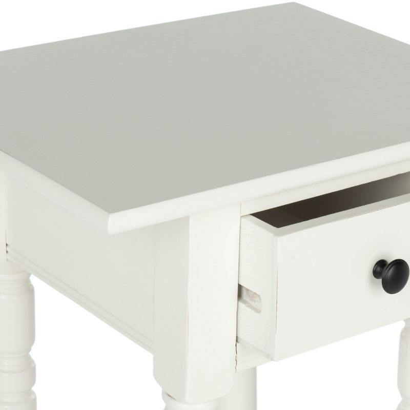 Sabrina End Table - AMH5704C - Distressed Cream - Safavieh Couture