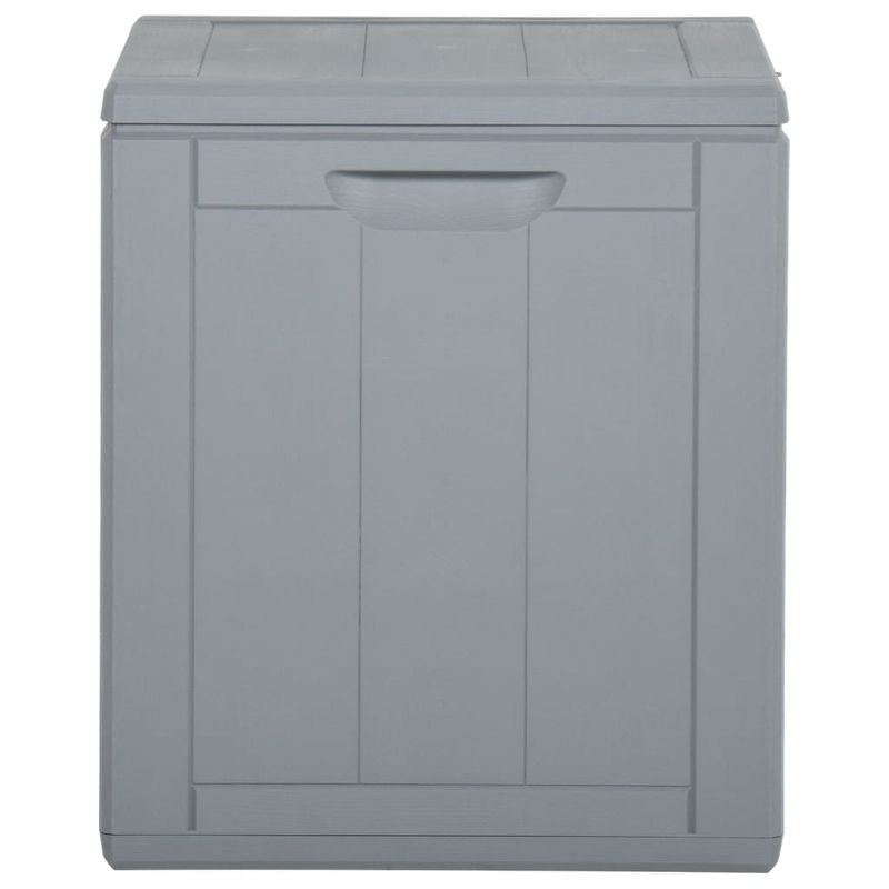 vidaXL Patio Storage Box 23.8 gal Gray PP