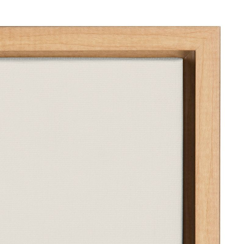 18" x 24" Sylvie Flying Pigs Framed Canvas Wall Art by Rachel Lee Natural - Kate and Laurel
