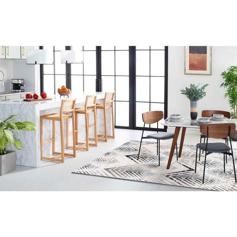 Amsterdam AMS110 Power Loomed Indoor Area Rug - Cream/Beige - 6'7"x9'2" - Safavieh