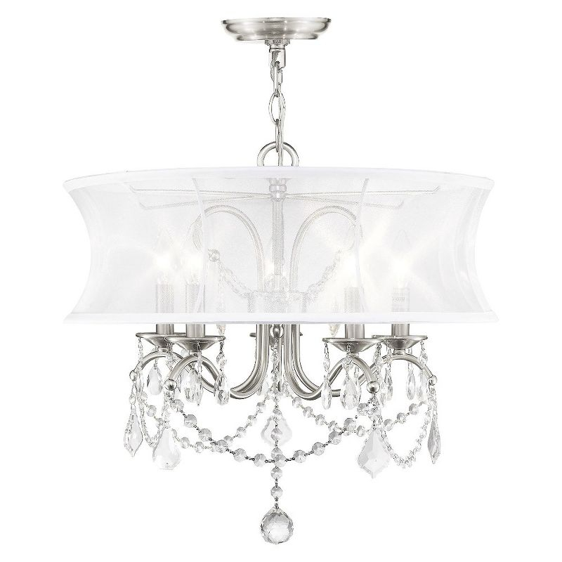 Livex Lighting Newcastle 5 - Light Chandelier in  Brushed Nickel