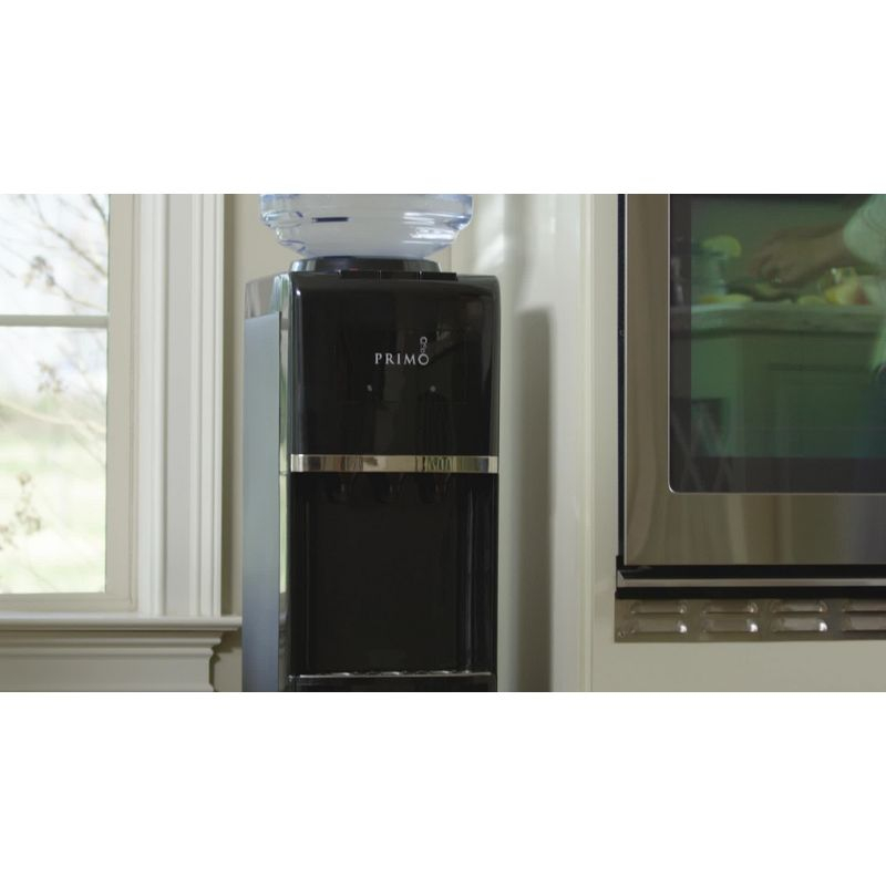 Primo Deluxe Freestanding Water Dispenser - Black: 5 Gallon Hot & Cold Water Cooler, Energy Star Certified, 500W