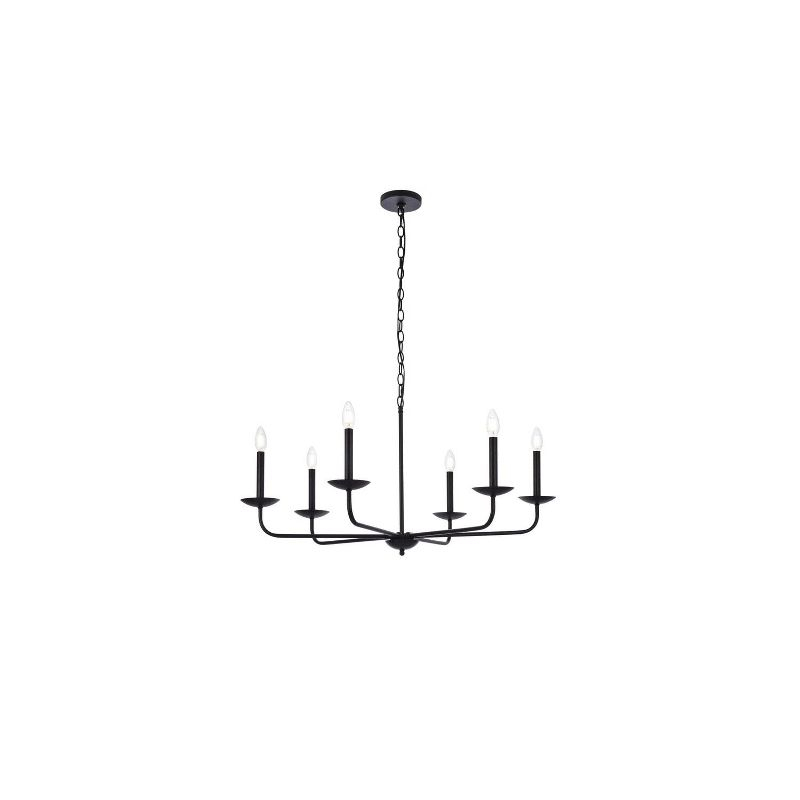 Elegant Lighting Cohen 36 inch pendant in black