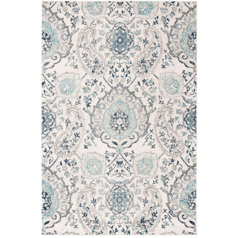 Madison MAD600 Power Loomed Indoor Area Rug - Cream/Light Grey - 5'3"x7'6" - Safavieh