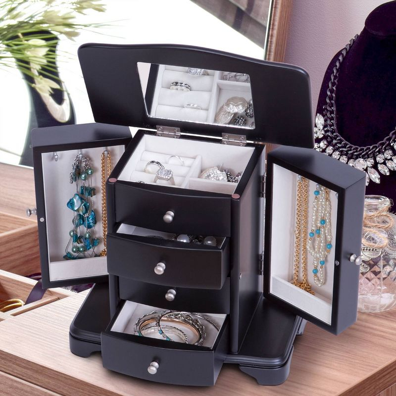 Mele Designs Kennedy Women's Wooden Jewelry Box - Java