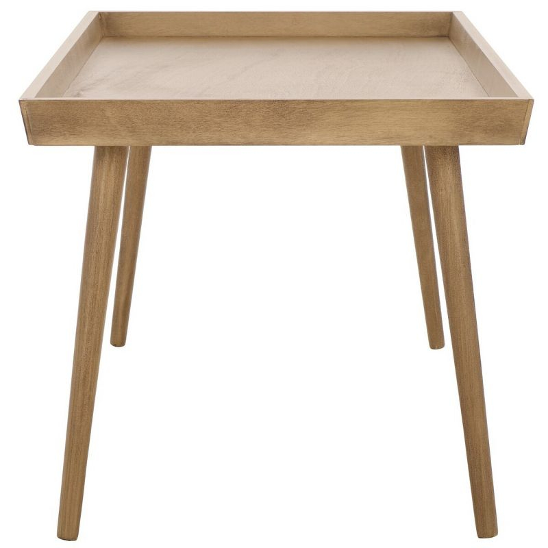 Nonie Coffee Table With Tray - Light Brown - Safavieh