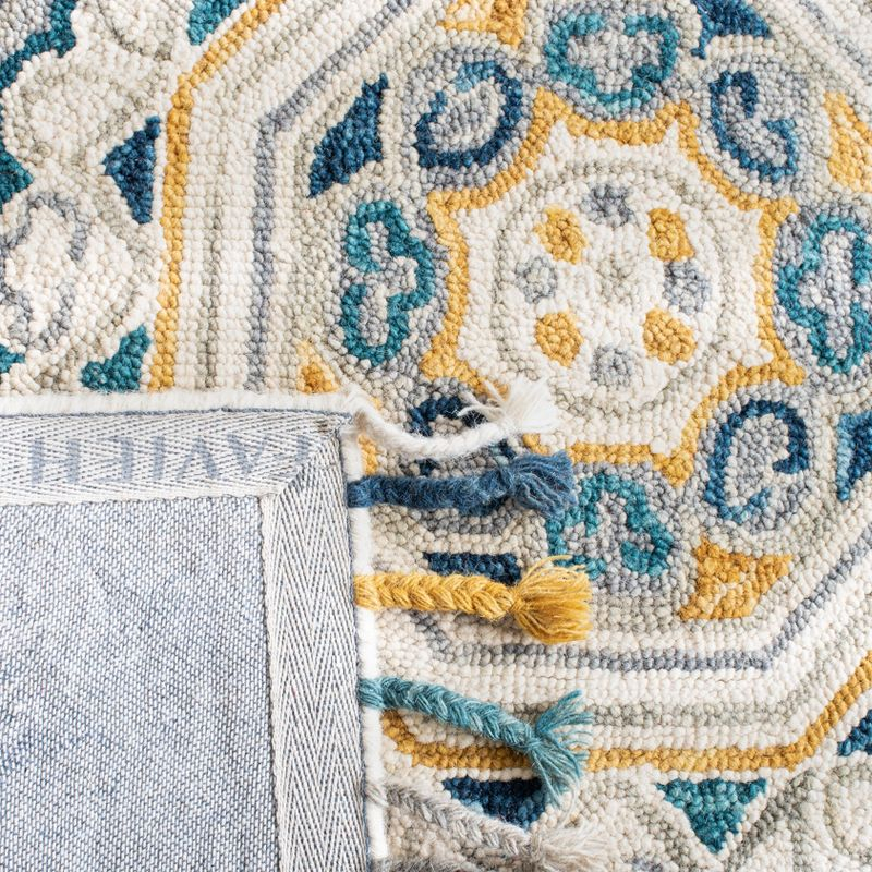 Aspen APN251 Hand Tufted Area Rug - Ivory/Charcoal - 3' X 5' - Safavieh.