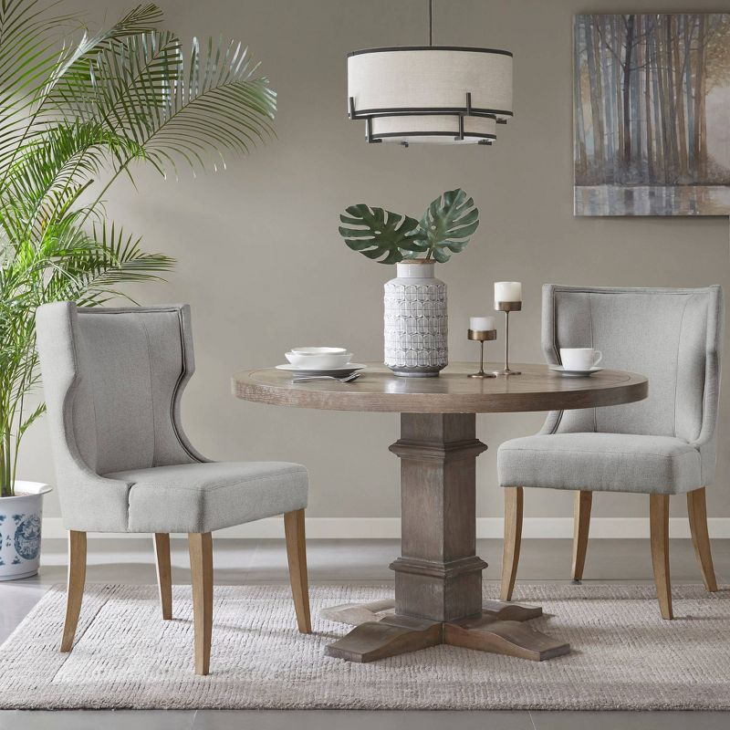 Madison Park Troy Upholstered Wingback Dining Chair