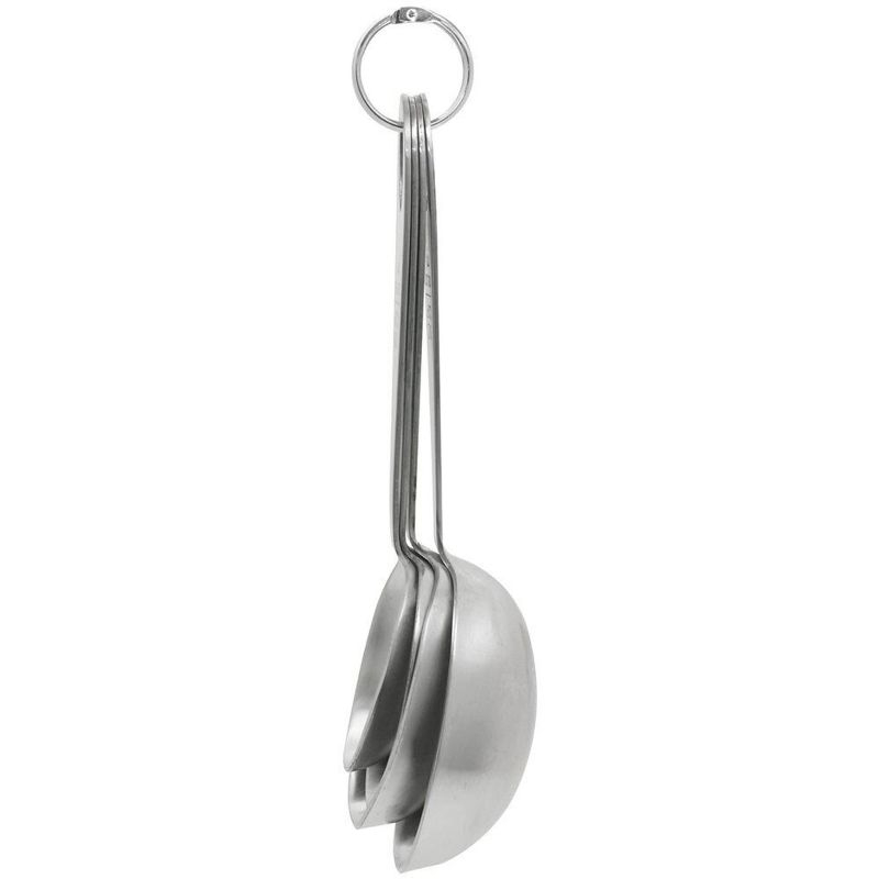 Shetler's Measuring Scoop Set, Durable 4-Piece Stainless Steel Spoon Set for Accurate Measurement of Dry and Wet Ingredients, for Baking and Cooking