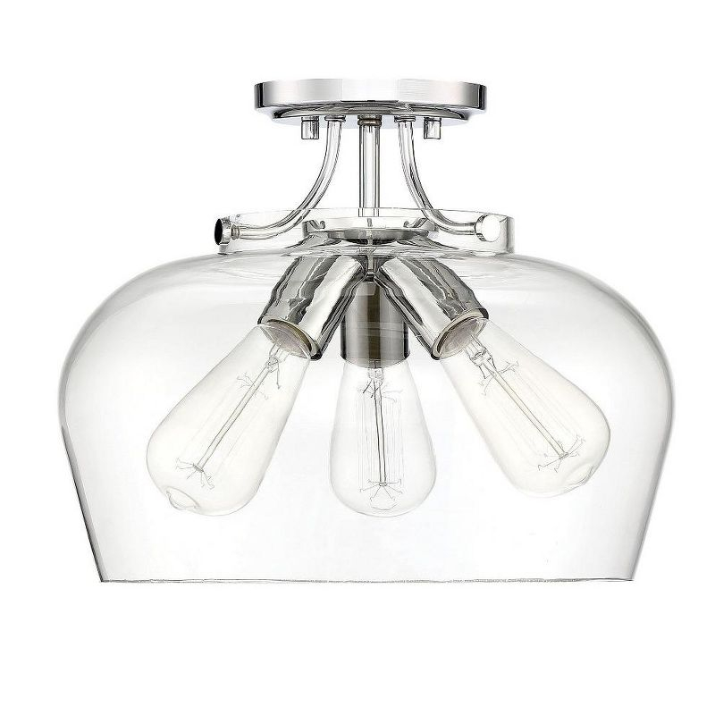 Savoy House Octave 3 - Light Semi-Flush Mount in  English Bronze