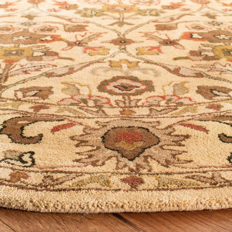 Antiquity AT51 Hand Tufted Indoor Area Rug - Gold - 4'6"x6'6" Oval - Safavieh