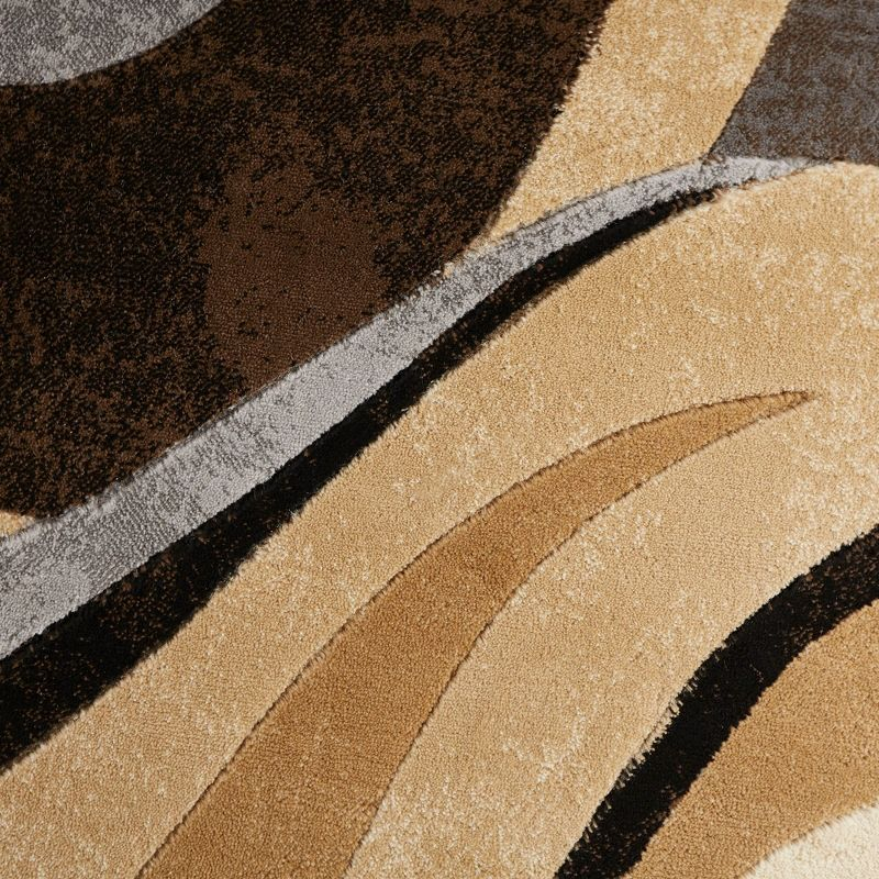 Home Dynamix Slade Contemporary Abstract Area Rug, Brown/Grey, 7'10"x10'6"