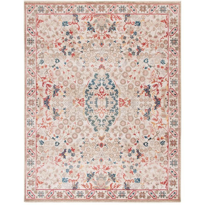 Kashan KSN301 Power Loomed Area Rug - Ivory/Ivory - 9'x12'6" - Safavieh