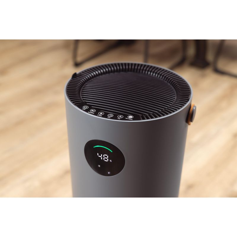 Hunter Fan Company HPH625 Air Purifier Humidifier – 2 in 1 Air Purifier & Humidifier Combo, Grey/ Silver