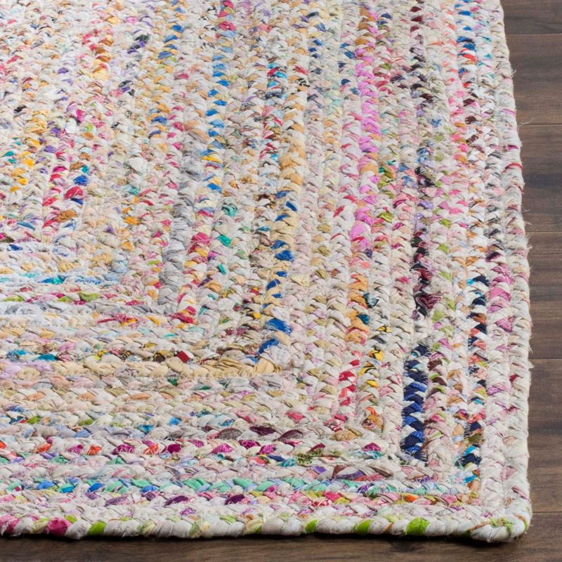 Braided BRD210 Hand Woven Runner Rug - Ivory/Multi - 2'3"x16' - Safavieh.