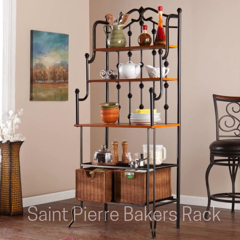 Saint Pierre Bakers Rack - KA0763 - Black/Brown - SEI