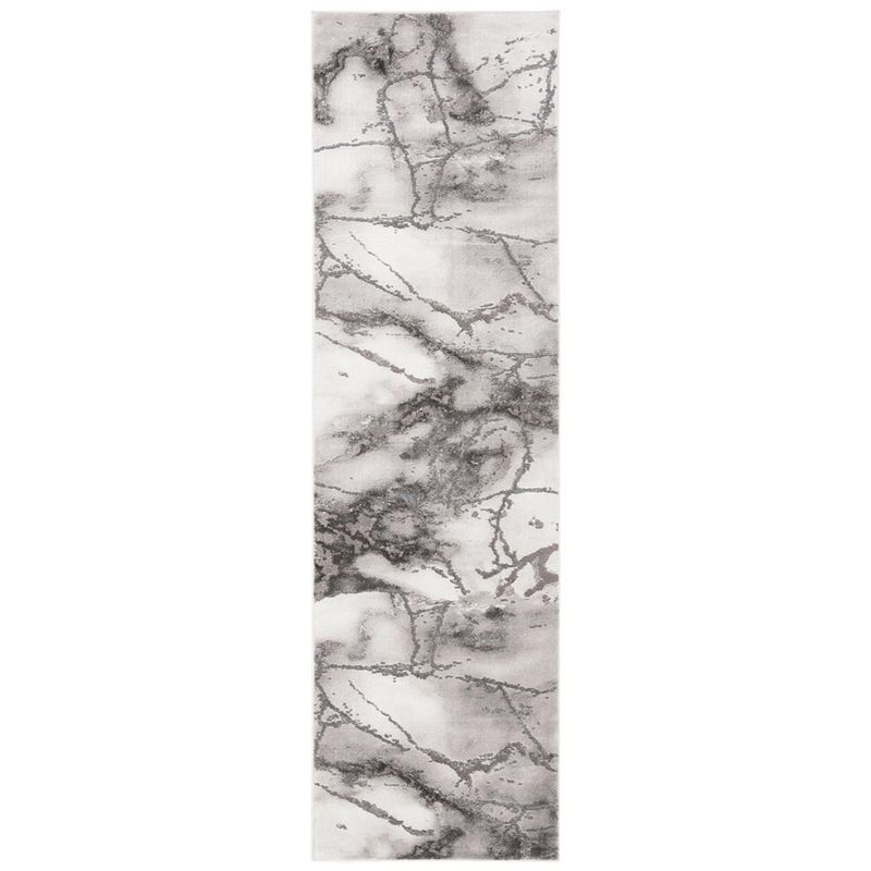 Craft CFT877 Loomed Indoor Runner Rug - Grey/Silver - 2'3"x22' - Safavieh