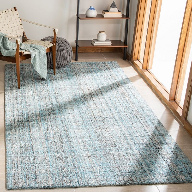 Abstract ABT141 Handmade Indoor Area Rug - Blue/Multi - 4'x6' - Safavieh