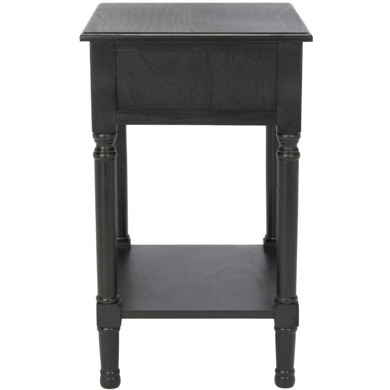 Whitney 1 Drawer Accent Table - Black - Safavieh.
