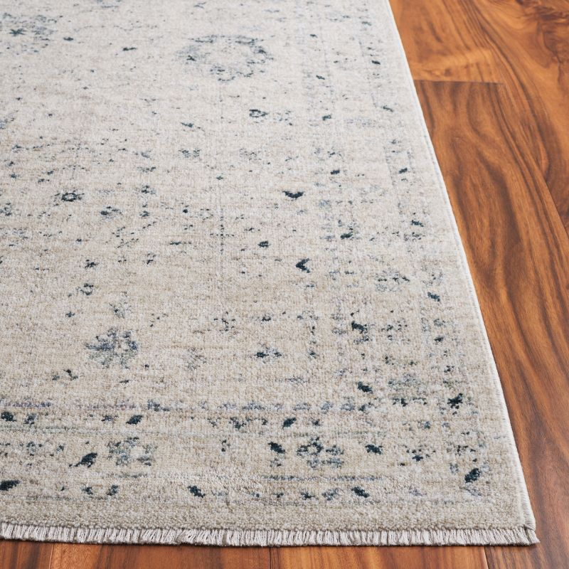 Antique Patina ANP656 Machine Made Loomed Area Rug - Ivory/Blue - 9'-0" x 11'-6" - Safavieh
