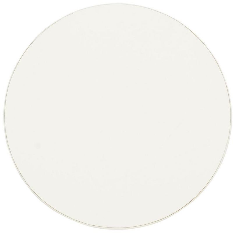 Orion Round Accent Table - Vintage White - Safavieh.