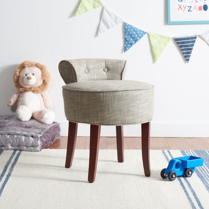 Georgia Vanity Stool - Stone - Safavieh