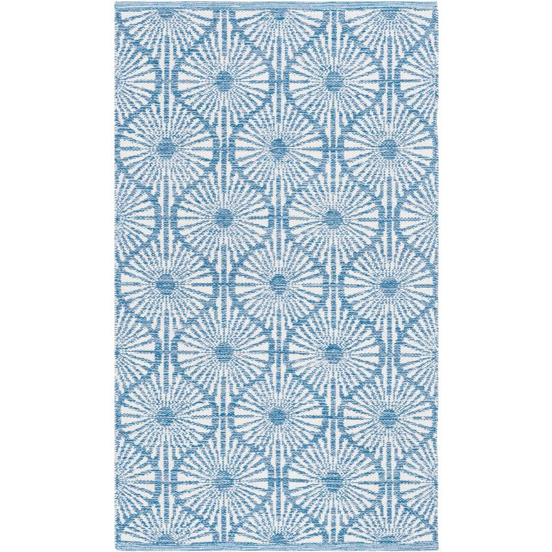 Montauk MTK606 Hand Woven Indoor Accent Rug - Blue/Ivory - 3'x5' - Safavieh