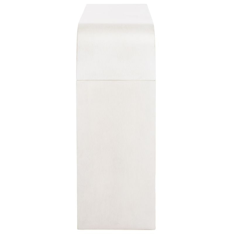 Liasonya Curved Console Table - White Washed - Safavieh