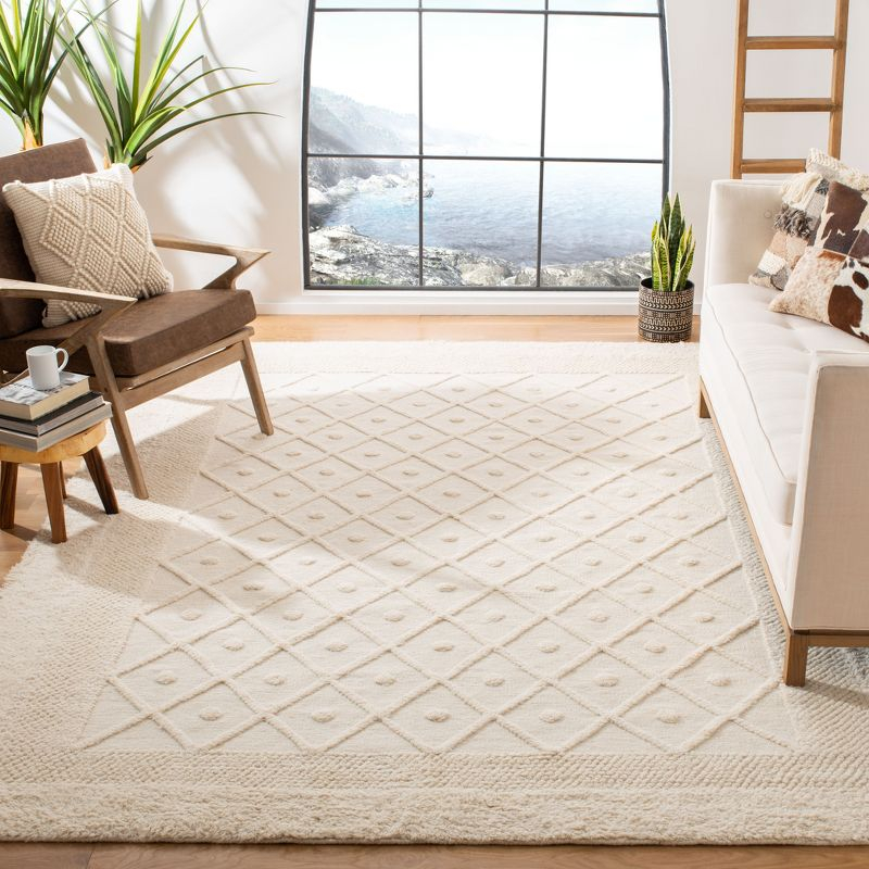 Kenya KNY952 Hand Knotted Area Rug - Ivory - 5'x7'6" - Safavieh