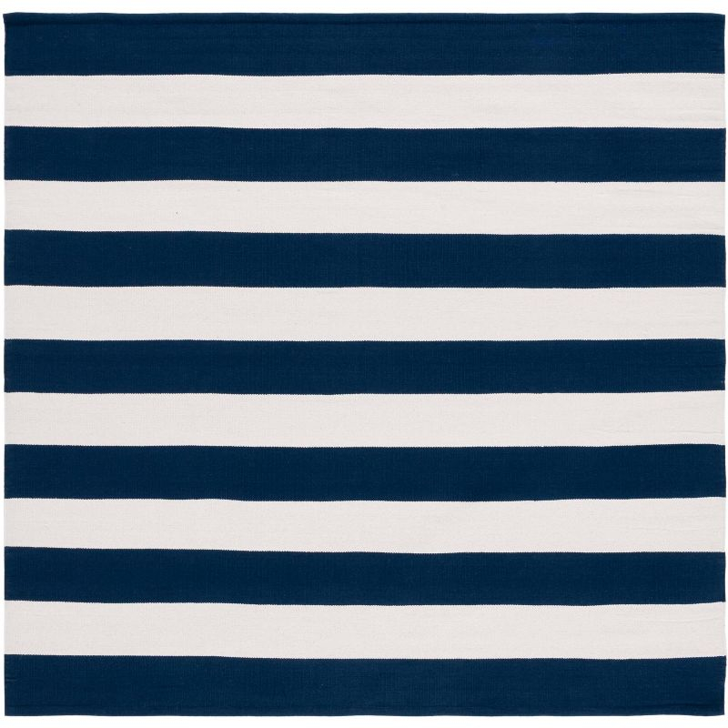 Montauk MTK712 Hand Woven Indoor Area Rug - Navy/Ivory - 10'x10' - Safavieh