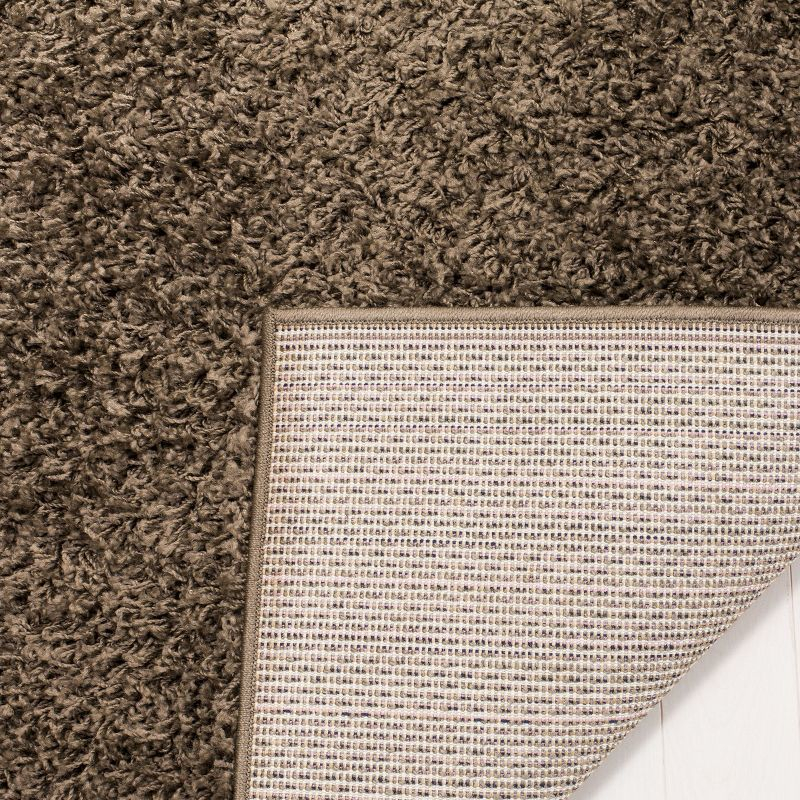 Athens Shag SGA119 Power Loomed Indoor Area Rug - Taupe - 6'x9' - Safavieh