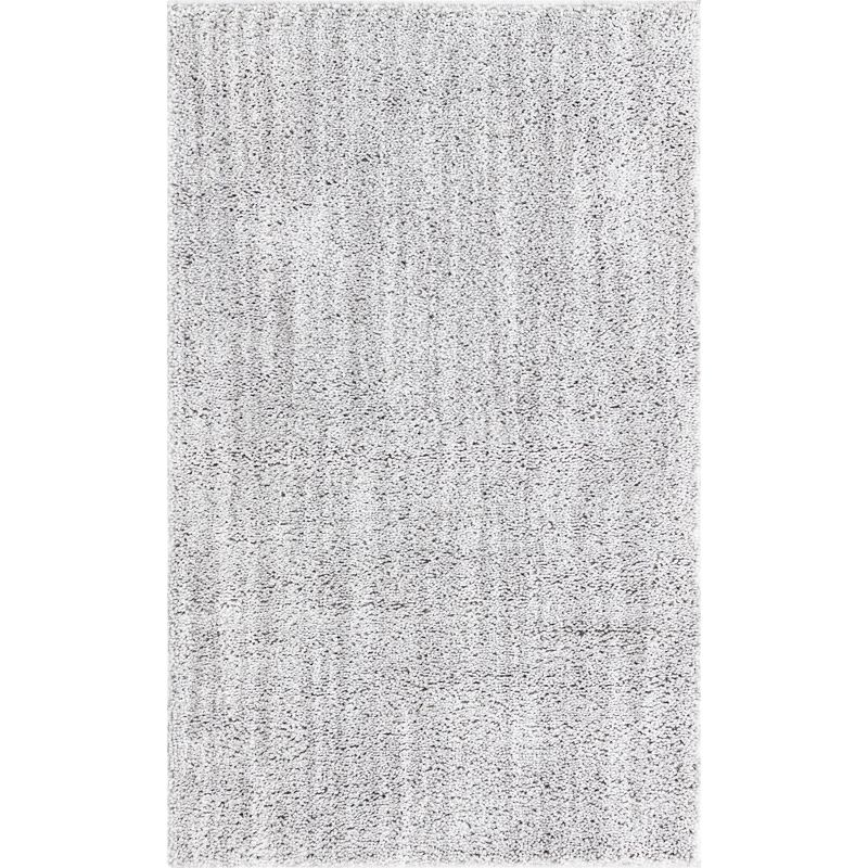 Jill Zarin Shaggy Chic Collection Area Rug - Shaggy (3' 3" x 5' 3" Rectangle Ash Gray)
