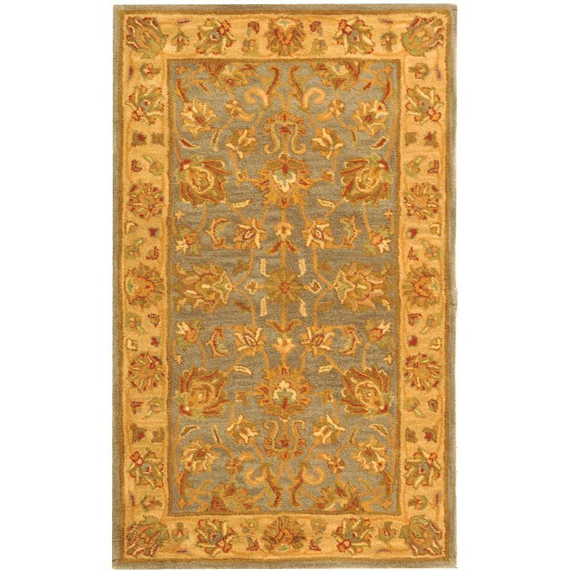 Heritage HG343 Hand Tufted Area Rug - Blue/Beige - 3'x5' - Safavieh.