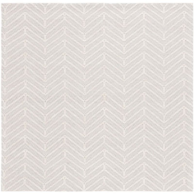 Marbella MRB324 Hand Woven Indoor Area Rug - Ivory/Beige - 6'x6' - Safavieh