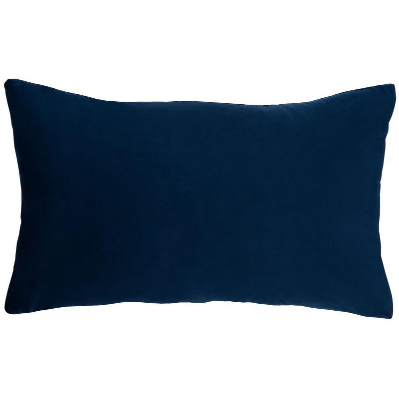 Sarla Pillow - Navy/Grey - 12"X20" - Safavieh
