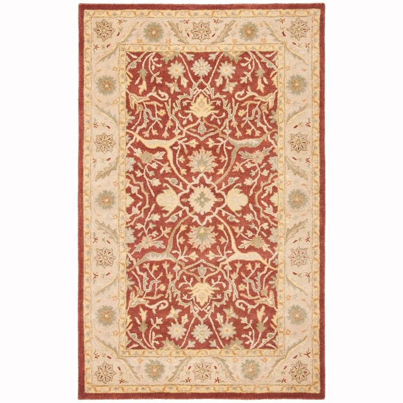 Antiquity AT14 Hand Tufted Indoor Area Rug - Rust - 4'x6' - Safavieh