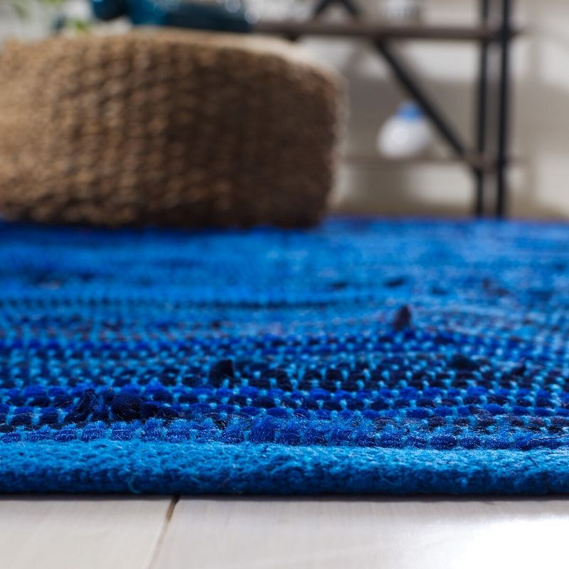 Rag Rug RAR130 Hand Woven Indoor Accent Rug - Blue/Multi - 2'x3' - Safavieh.