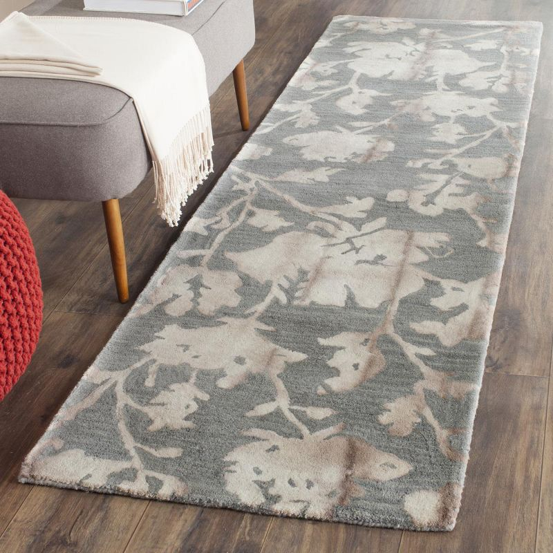 Dip Dye DDY716 Hand Tufted Runner Rug - Grey/Beige - 2'3"x10' - Safavieh.