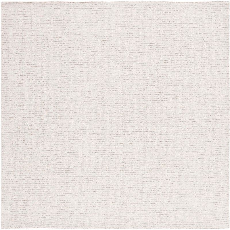Abstract ABT468 Handmade Indoor Area Rug - Ivory/Beige - 8'x8' - Safavieh