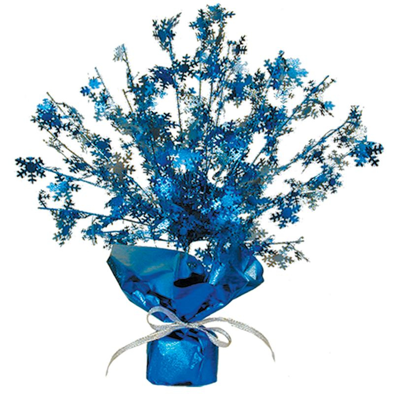 Beistle Snowflake Gleam 'N Burst Centerpiece, 15", (2/Pkg) Multicolored